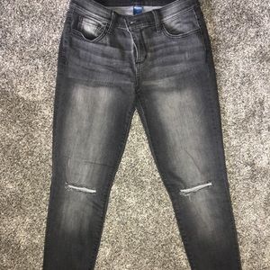 Juniors Black Denim Jeans